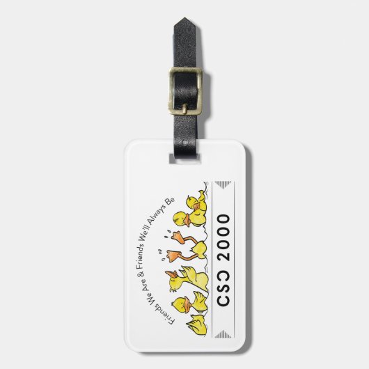 eend bagagelabel (Voorkant verticaal)