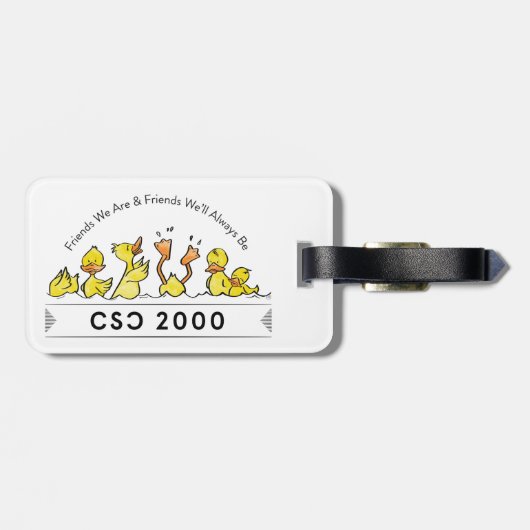 eend bagagelabel (Achterkant horizontaal)