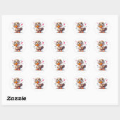 Eend beloning ronde sticker (Vel)