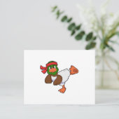 Eend bij Karate Martial arts Briefkaart (Staand voorkant)