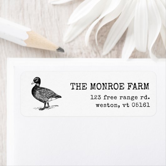  eend Boerderij | Label retouradres (Insitu)