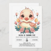 Eend Boheemse Verjaardag Kaart (Voorkant / Achterkant)