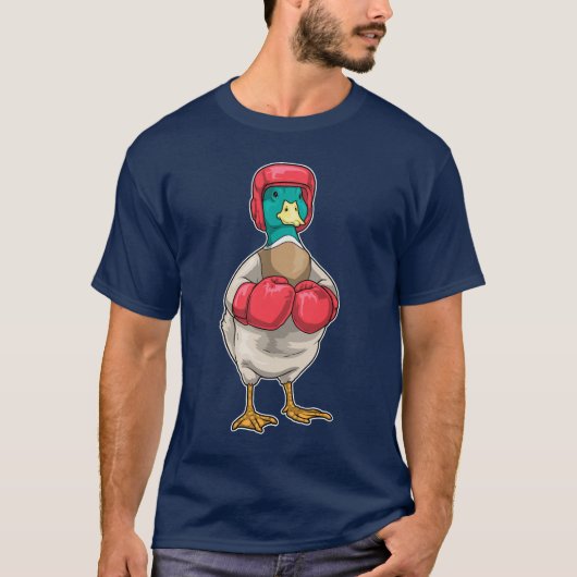 Eend Bokser Bokshandschoenen Boksen T-shirt (Voorkant)