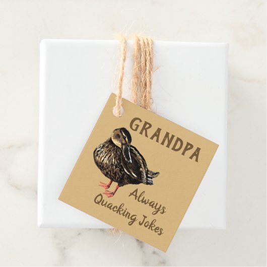 Eend cadeau Labels (In situ)