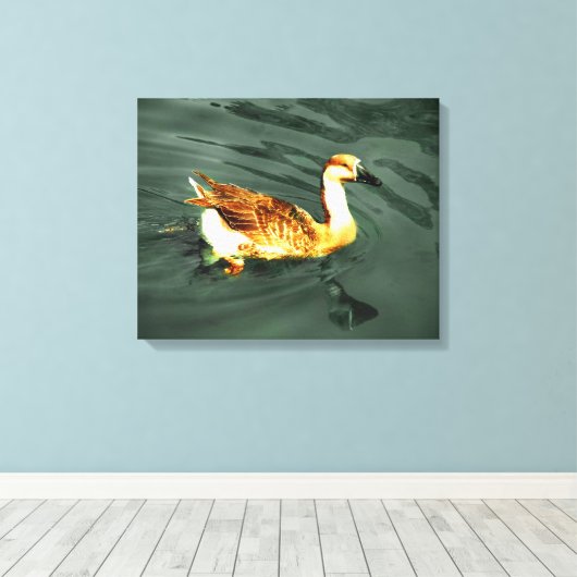 Eend Canvas Afdruk (Insitu (Houten vloer))