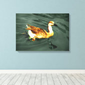 Eend Canvas Afdruk (Insitu (Houten vloer))