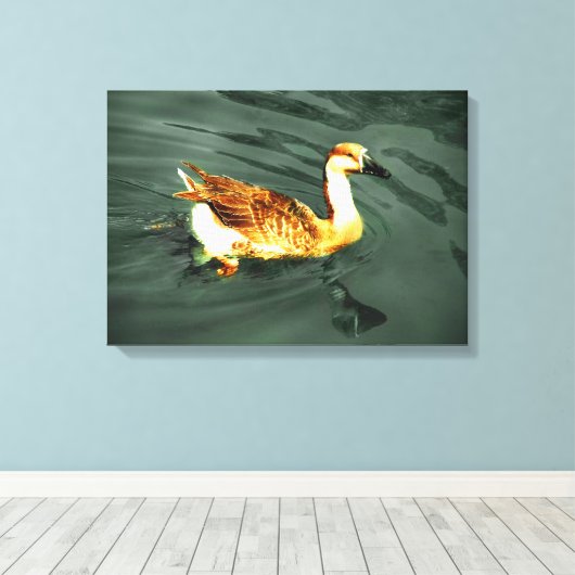 Eend Canvas Afdruk (Insitu (Houten vloer))