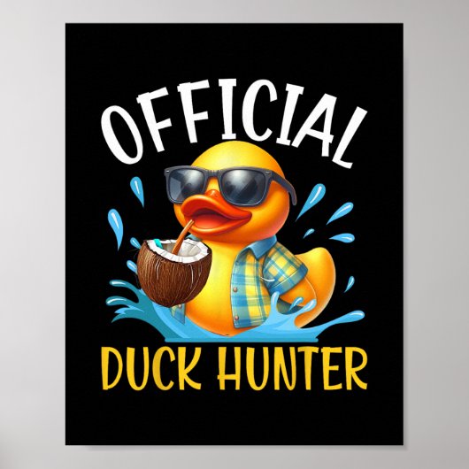 Eend Cruise Boot Shirt Grappige Rubber Eend Jacht  Poster (Voorkant)