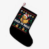 Eend De Hallen Lelijk Kerstmis Grappige Kerstman  Kleine Kerstsok (Voorkant (Hangend))