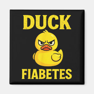 Eend Diabetes - Grappig diabetisch bewustzijn Magneet
