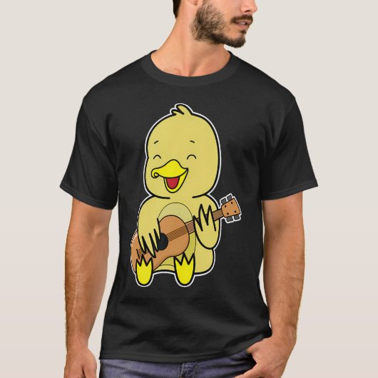 Eend die gitaar speelt t-shirt (Voorkant)