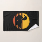 Eend Dier Retro Handdoek (Handdoek)
