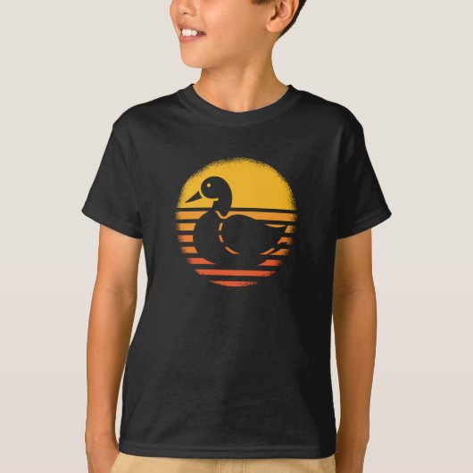 Eend Dier Retro T-shirt (Voorkant)