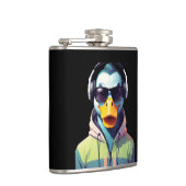 Eend Dragen Hoodie Grappig Cool Dier karakter Heupfles (Rechts)