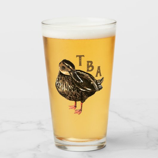 Eend Drink Glas (Voorkant gevuld)