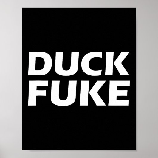 Eend E Grappige Skelet Rivaliteit Poster (Voorkant)