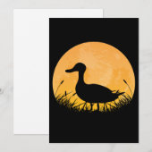 Eend Easy Halloween Outfit Mallard Dipper Maan Feestdagenkaart (Voorkant / Achterkant)