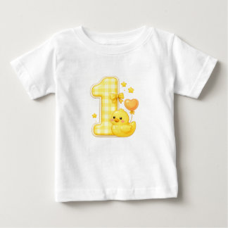 Eend Eén Baby T-shirt Eerste 1e Verjaardag