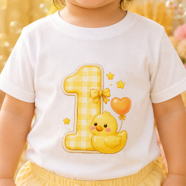 Eend Eén Baby T-shirt Eerste 1e Verjaardag