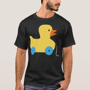 eend een vrouw kan niet boksen t-shirt