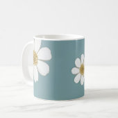  Eend Ei Blauw met Daisies Koffiemok (Voorkant links)