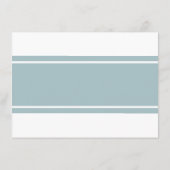 Eend Ei Blauw Modern Wedding Detail Informatiekaartje (Achterkant)