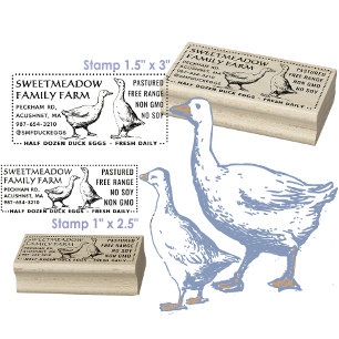 Eend Ei Kartonnen Stempel Half Dozen 3 "x 1.5"