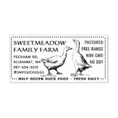 Eend Ei Kartonnen Stempel Half Dozen 3 "x 1.5" (Afrduk)