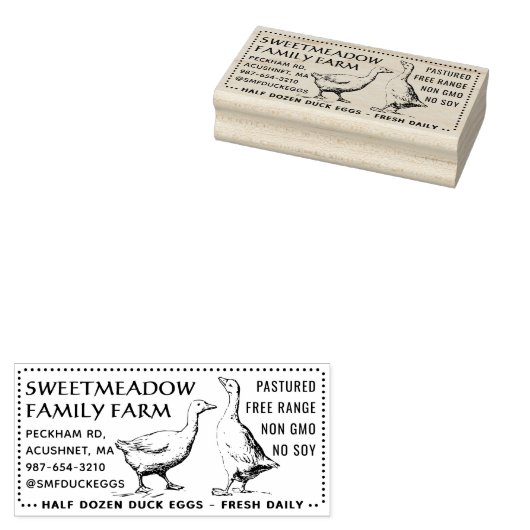  Eend Ei Kartonnen Stempel Half Dozen 3 "x 1.5" (Gestempeld)