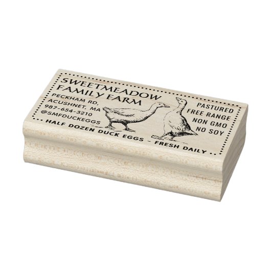 Eend Ei Kartonnen Stempel Half Dozen 3 "x 1.5" (Stempel)