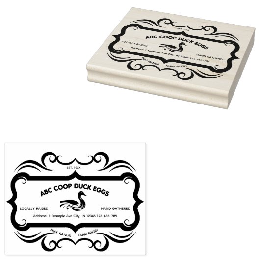  Eend EI Stamp Rubberstempel (Gestempeld)