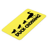 Eend en eenden: Duck Crossing Magneet (Linkerzijde)
