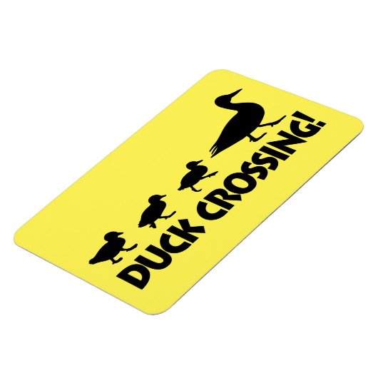 Eend en eenden: Duck Crossing Magneet (Linkerzijde)
