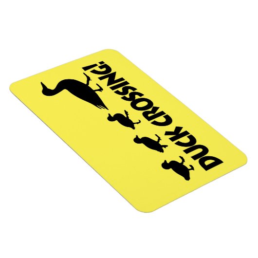Eend en eenden: Duck Crossing Magneet (Rechterzijde)