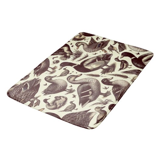 eend- en ganzenpatroon badmat (Gekanteld)