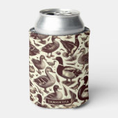  eend- en ganzenpatroon blikjeskoeler (Blikje Voorkant)