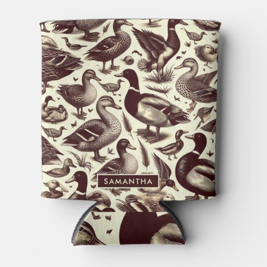  eend- en ganzenpatroon blikjeskoeler (Voorkant)