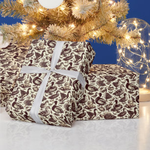 eend- en ganzenpatroon cadeaupapier