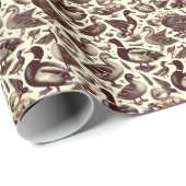  eend- en ganzenpatroon cadeaupapier (Rol Hoek)