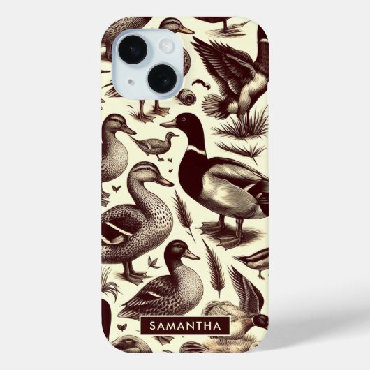  eend- en ganzenpatroon Case-Mate iPhone case (Achterkant)