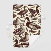 eend- en ganzenpatroon golfhanddoek (Insitu)