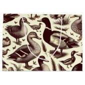  eend- en ganzenpatroon groot cadeauzakje (Achterkant)