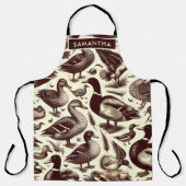 eend- en ganzenpatroon schort (Voorkant)