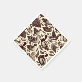 eend- en ganzenpatroon servet (Hoek)