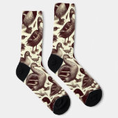  eend- en ganzenpatroon sokken (Rechts)