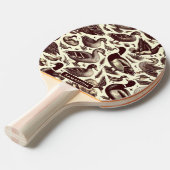 eend- en ganzenpatroon tafeltennisbatje (Voorkant Gekanteld)