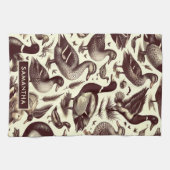  eend- en ganzenpatroon theedoek (Horizontaal)