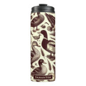  eend- en ganzenpatroon thermosbeker (Voorkant)