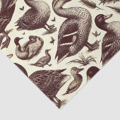  eend- en ganzenpatroon tissuepapier (Detail)