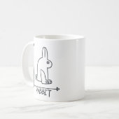 eend en konijn koffiemok (Voorkant links)